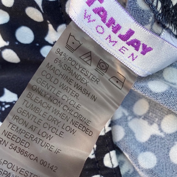 TanJay Women plus black/ white skirt 22W - Picture 3 of 4